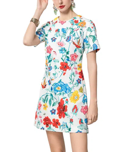 Burryco Short Sleeve Mini Dress In White