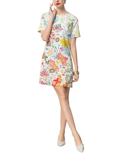 Burryco Short Sleeve Mini Dress In White