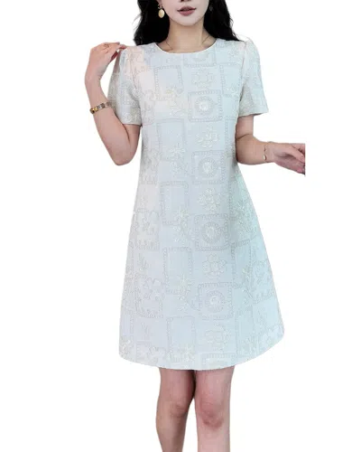 Burryco Short Sleeve Mini Dress In White