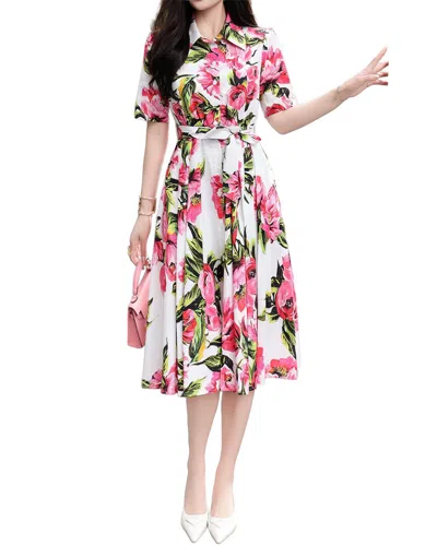 Burryco Short Sleeve Shirtdress In White