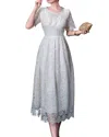 Burryco Silk-blend Dress In Gray