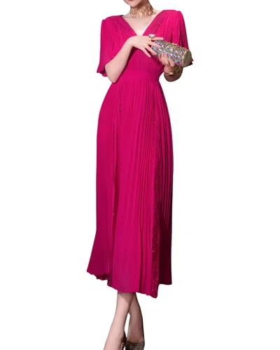 Burryco Silk-blend Dress In Pink