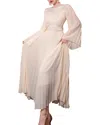 Burryco Silk-blend Maxi Dress In Neutral