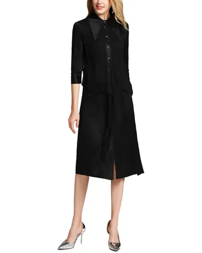 Burryco Silk Dress In Black