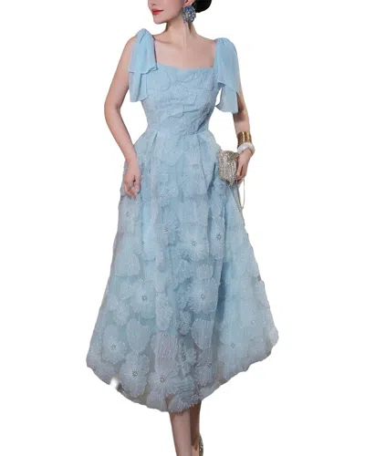 Burryco Sleeveless Maxi Dress In Blue