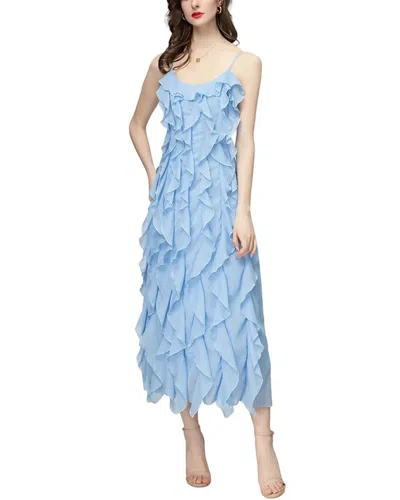 Burryco Sleeveless Midi Dress In Blue