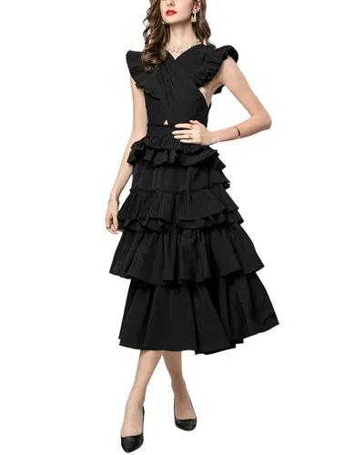 Burryco Sleeveless Midi Dress In Black