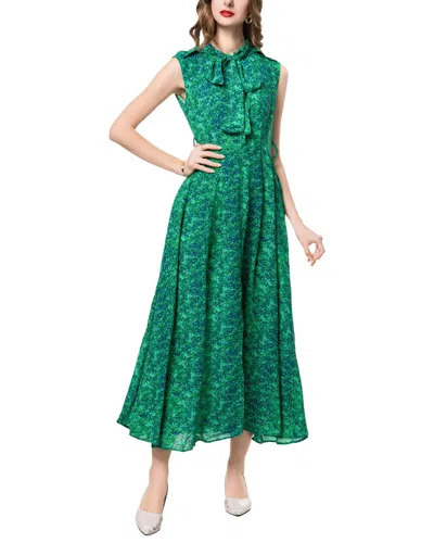 Burryco Sleeveless Midi Dress In Green