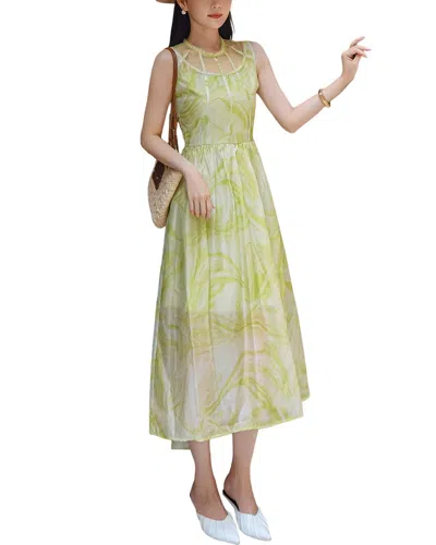 Burryco Sleeveless Midi Dress In Green