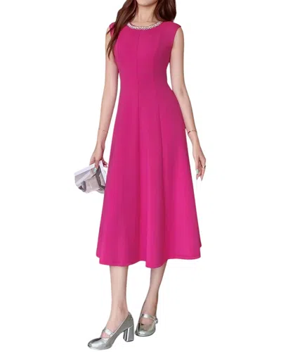 Burryco Sleeveless Midi Dress In Pink
