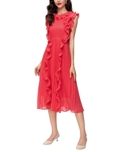 Burryco Sleeveless Midi Dress In Red