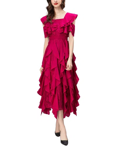 Burryco Sleeveless Midi Dress In Red