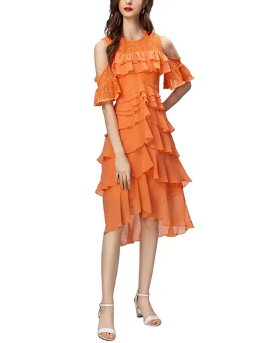 Burryco Sleeveless Mini Dress In Orange