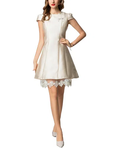 Burryco Sleeveless Mini Dress In White