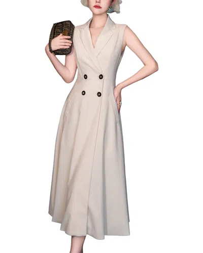 Burryco Solid Maxi Dress In Neutral