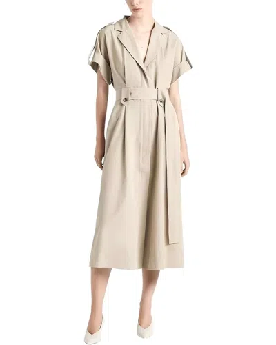 Burryco Wool-blend Midi Dress In Neutral
