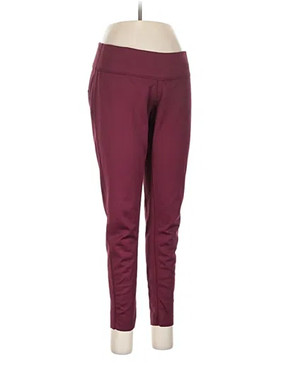 Pre-owned Burton Active Pants In Burgundy