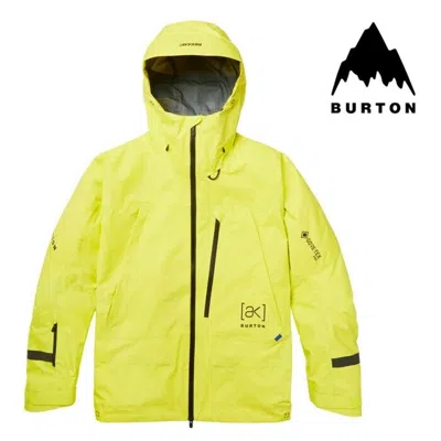 Pre-owned Burton Ak Jacket Tusk Gore Tex Yellow "size Xl"