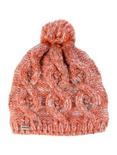 Pre-owned Burton Ak Knit Beanie In Orange