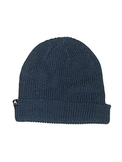 Pre-owned Burton Beanie Hat In Blue