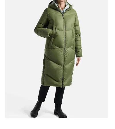 Burton + Burton Long Down Parka In Forest Moss In Multi
