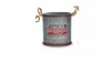 Burton + Burton Nested Galvanized Christmas Planter In Silver