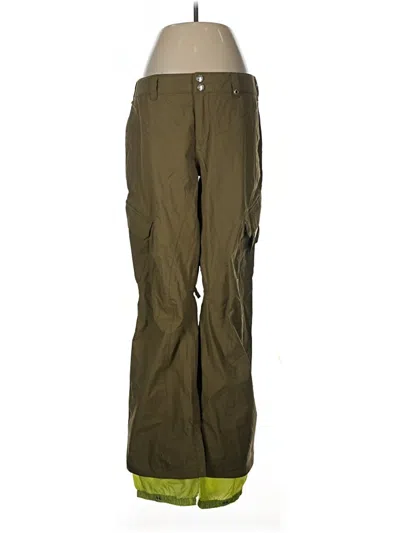 Pre-owned Burton Cargo Pants In Green