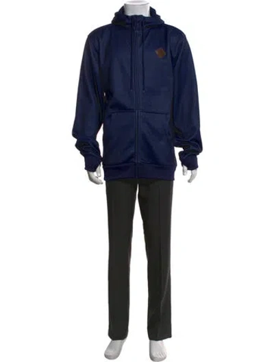 Pre-owned Burton Crew Neck Long Sleeve Hoodie In Blue