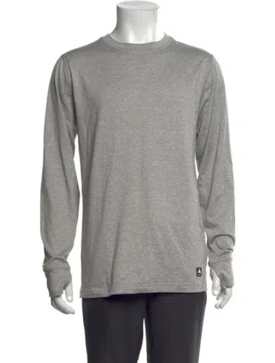 Pre-owned Burton Crew Neck Long Sleeve T-shirt In Neutrals