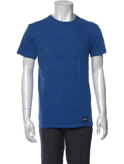 Pre-owned Burton Crew Neck Short Sleeve T-shirt In Blue