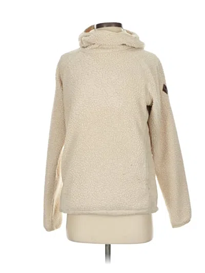 Pre-owned Burton Fleece Jacket In White