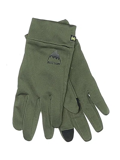 Pre-owned Burton Gloves In Green