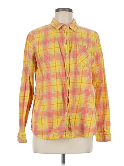 Pre-owned Burton Long Sleeve Button Down Shirt In Yellow