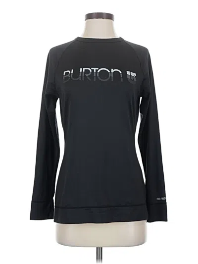 Pre-owned Burton Long Sleeve T-shirt In Black