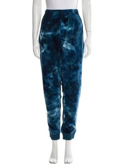 Pre-owned Burton Mine 77 Tie-dye Print Sweatpants In Blue