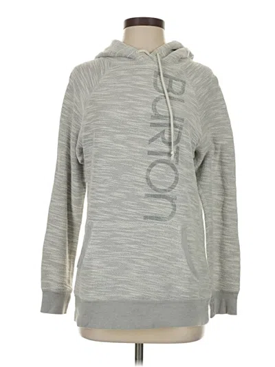 Pre-owned Burton Pullover Hoodie In Gray