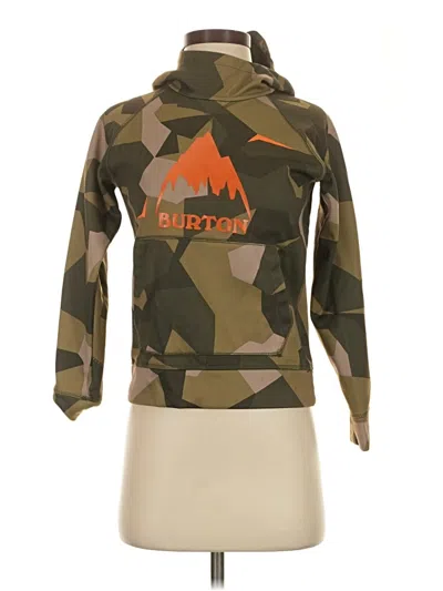 Pre-owned Burton Pullover Hoodie In Green
