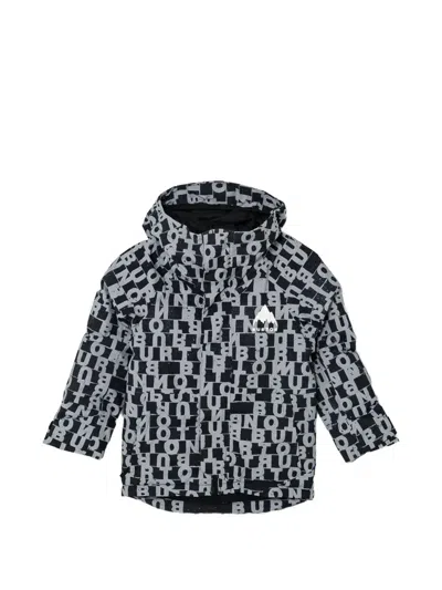 Burton Kids' Skimmer Lettered Hooded Jacket In Black