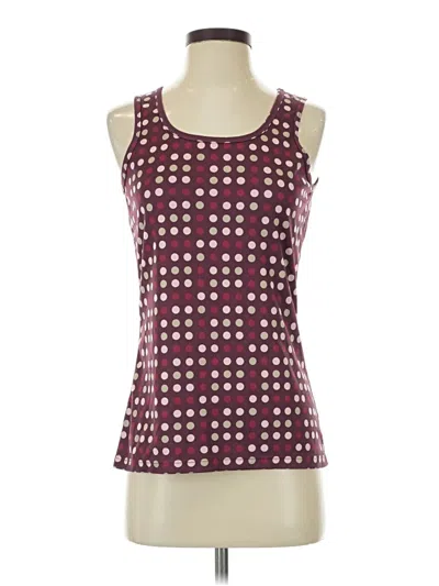 Pre-owned Burton Tank Top Burgundy Square Neckline Tops