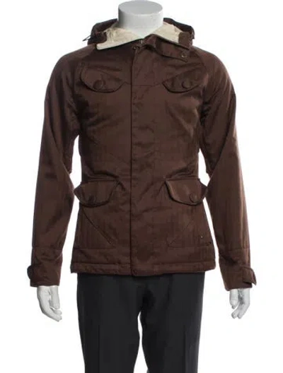 Pre-owned Burton Utility Jacket In Brown