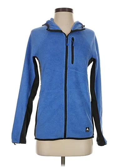 Pre-owned Burton Zip Up Hoodie In Blue