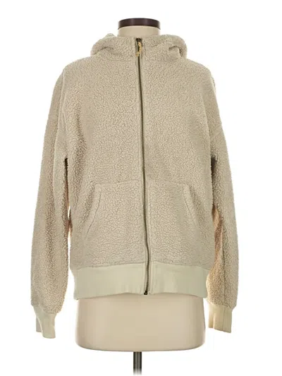 Pre-owned Burton Zip Up Hoodie In Gold