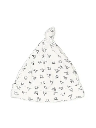 Pre-owned Burt's Bees Baby Babies' Beanie Hat In White