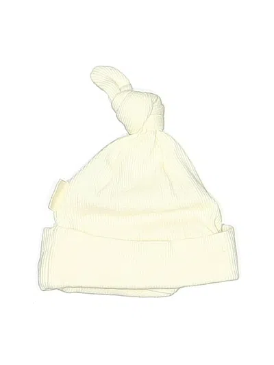 Pre-owned Burt's Bees Baby Kids' Beanie Hat In White
