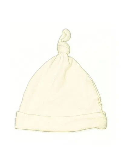Pre-owned Burt's Bees Baby Babies' Beanie Hat In White