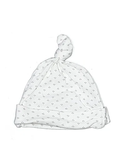 Pre-owned Burt's Bees Baby Babies' Beanie Hat In White