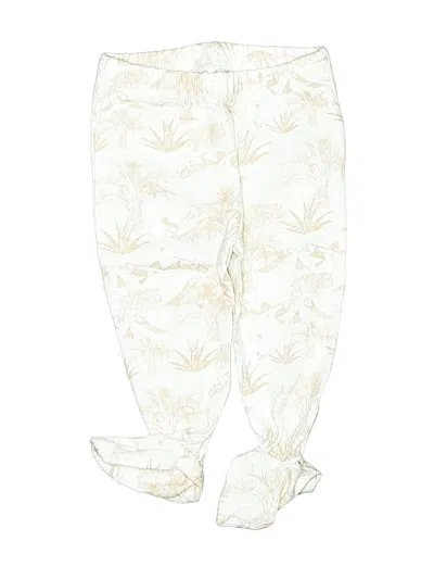 Pre-owned Burt's Bees Baby Babies' Casual Pants In White