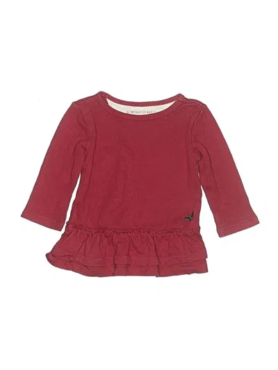 Pre-owned Burt's Bees Baby Babies' Dress In Burgundy