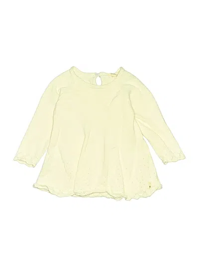 Pre-owned Burt's Bees Baby Kids' Dress In White