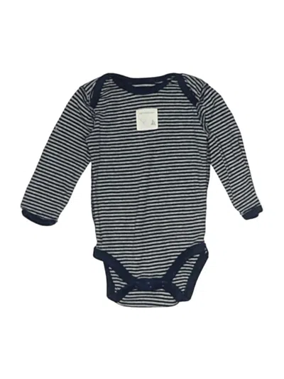 Pre-owned Burt's Bees Baby Babies' Long Sleeve Onesie In Blue